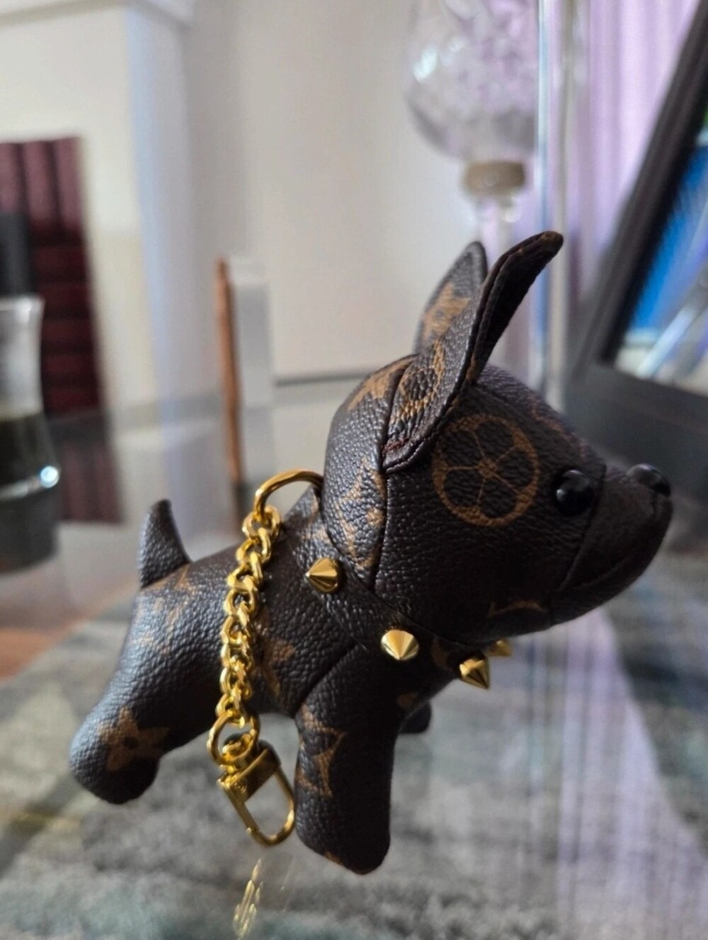 Brown French Bulldog Keychain, Nwot - Picture 2 of 5